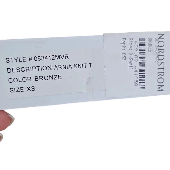 Ronny Kobo Arnia Knit Top Bronze Size XS NWT - Picture 10 of 10